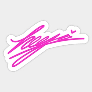 LOONA HEEJIN SIGNATURE Sticker